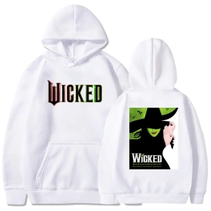 Beyaz Fantasy Movies Wicked Graphic Hoodies Sudaderas Con Capucha Hooded