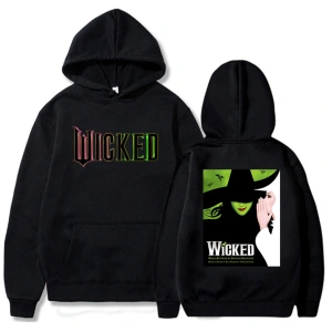 Beyaz Fantasy Movies Wicked Graphic Hoodies Sudaderas Con Capucha Hooded