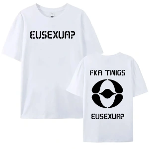 Beyaz FKA Dallar EUSEXUA /Erkek leri Yuvarlak Boyun haraju