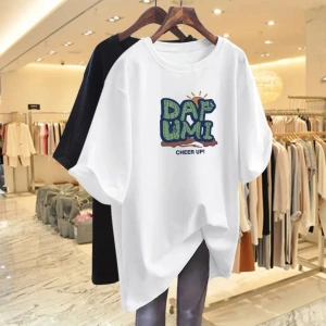 Beyaz Gevşek Yaz Üstleri Kapak Göbek ve Daha İnce Görünmenizi Sağlayın Grafik