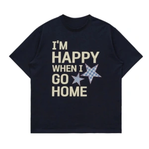 Beyaz Harajuku Gotik Punk Karikatür Yuvarlak Boyun Yaz Ulzzang Hip-Hop Gev