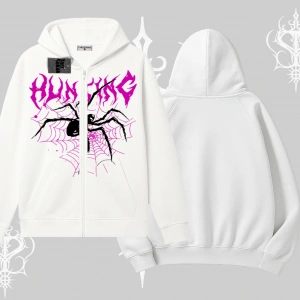 Beyaz Hırka Sweatshirt Autumn Spider