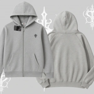 Beyaz Hırka Sweatshirt Özel logolu