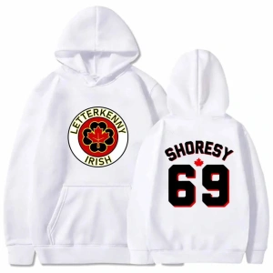 Beyaz Hoodies Shoresy69 Sudbury yabanmersini buldog Hip Hop