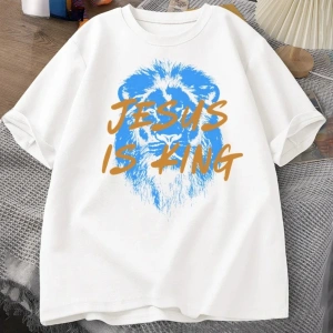 Beyaz İsa kral hıristiyan inanç streetwear dini İncil ayet