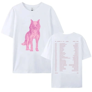 Beyaz Isabel Tee Las Mujeres Ya No Lloran Dünya Turu leri Shakira Şarkıcı baskılı