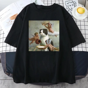 Beyaz İskoç Kat Melek Taç Baskı Kişilik isiklet Yaka Tüm Matematik Kısa