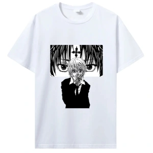 Beyaz Japon animesi Kurapika Harajuku Sokak Tarzı Unisex kad