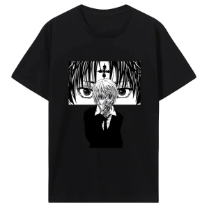 Beyaz Japon animesi Kurapika Harajuku Sokak Tarzı Unisex kad