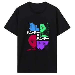 Beyaz Japon animesi Kurapika Harajuku Sokak Tarzı Unisex kad