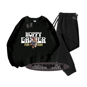 Beyaz Kapşonlu Hoppy Detaylı ikili TAKIM