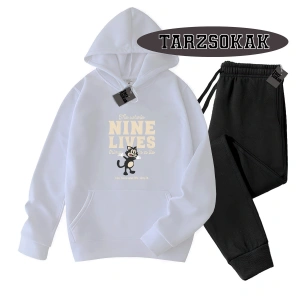 Beyaz Kapşonlu Ine lives Detaylı ikili TAKIM