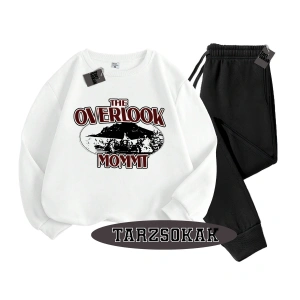 Beyaz Kapşonlu Overlook Detaylı ikili TAKIM