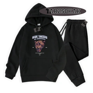 Beyaz Kapşonlu Reason Detaylı ikili TAKIM