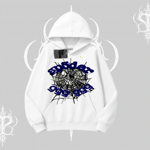 Beyaz Kapşonlu Sweatshirt Sp55der