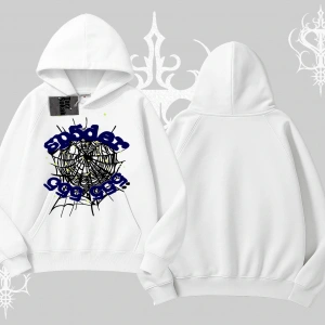 Beyaz Kapşonlu Sweatshirt Sp55der
