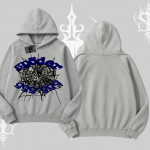 Beyaz Kapşonlu Sweatshirt Sp55der