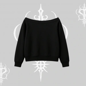 Beyaz Kayık Yaka Sweatshirt Spider Undercover