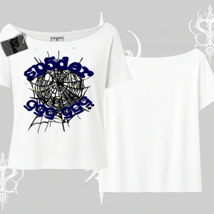 Beyaz Kayık yaka Tişört Sp55der