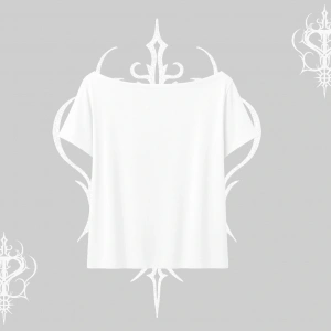 Beyaz Kayık yaka Tişört Spider Undercover