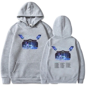 Beyaz Kehlani Crash World Tour for Roupas Femininas Winter Warm Hooded Pullo