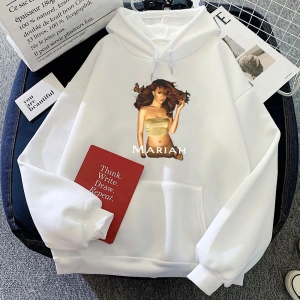 Beyaz kıyafetleri kıcı Mariah Carey Ropa De Mujer Sudaderas Rahat Modaka