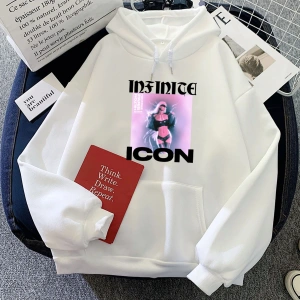 Beyaz kıyafetleri sonsuz simge Paris-Hilton Hoodies Ropa Mujer Sudaderasrahattr