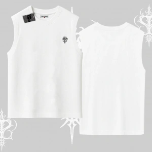 Beyaz Kolsuz Tişört Özel logolu