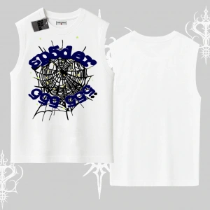 Beyaz Kolsuz Tişört Sp55der