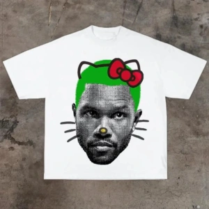 Beyaz Komik Baskılı Vintage Üstleri Hip Hop Streetweet Yaz