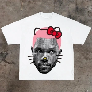 Beyaz Komik Baskılı Vintage Üstleri Hip Hop Streetweet Yaz