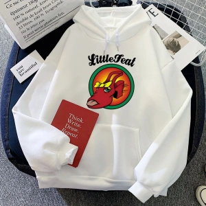 Beyaz Komik Grafik Küçük Feat Rock Grubu Karikatür Streetweed