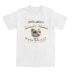 Beyaz Komik Meme Sen Akıllı Bir Fella veya Osuruk Smella Tee Yenilik Y