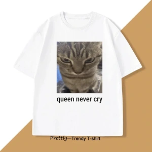 Beyaz Kraliçe Asla Ağlama Meme Komik leri Meme Aptal Kedi Mizah Ba