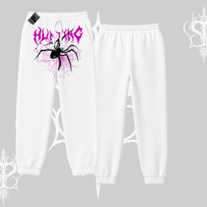 Beyaz Lastikli Eşofman Altı Autumn Spider