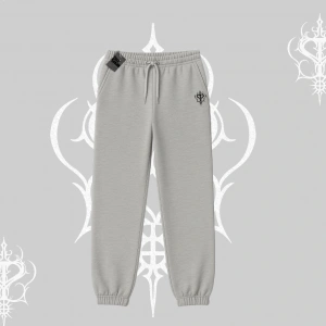 Beyaz Lastikli Eşofman Altı Özel logolu