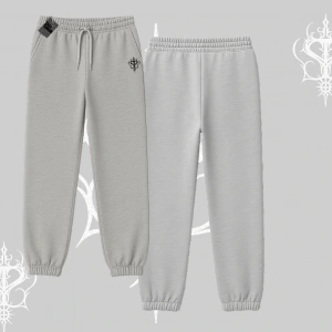 Beyaz Lastikli Eşofman Altı Özel logolu