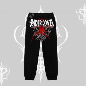 Beyaz Lastikli Eşofman Altı Spider Undercover