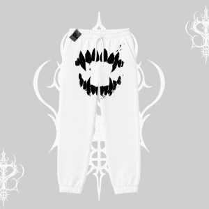 Beyaz Lastikli Eşofman Altı Vampir Dış