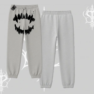 Beyaz Lastikli Eşofman Altı Vampir Dış