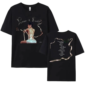 Beyaz MARINA PRENSES OF POWER Albümü baskılı Yaz Yumuşak Unisex Sokak Tişö