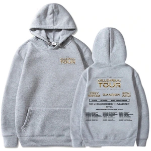 Beyaz Millennium Tour Grafik Funko Pop Moda SonbaharVintage Mole