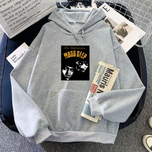 Beyaz Mobb derin grafik Hoodies Hip-hop grubu modarahat Moletom A