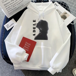 Beyaz Münih tur Adele Hoodies Moletom rahatgüz Unisex