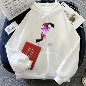 Beyaz ÖLÜM BECOMES ONUN Film Moletom Feminino Grafik