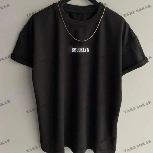 Beyaz Oversize Ön Baskılı