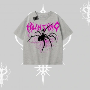 Beyaz Oversize Tişört Autumn Spider