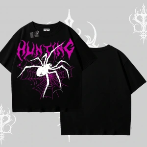 Beyaz Oversize Tişört Autumn Spider