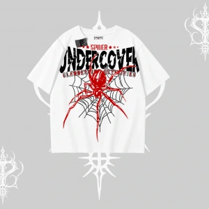 Beyaz Oversize Tişört Spider Undercover