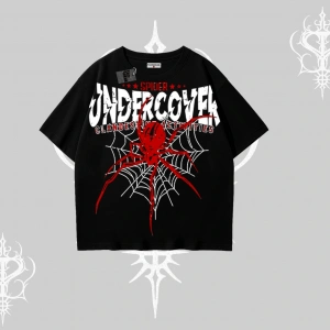 Beyaz Oversize Tişört Spider Undercover